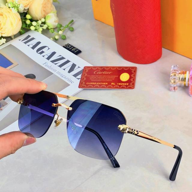 Cartie* European and American new fashion sunglasses for women, high-end retro s