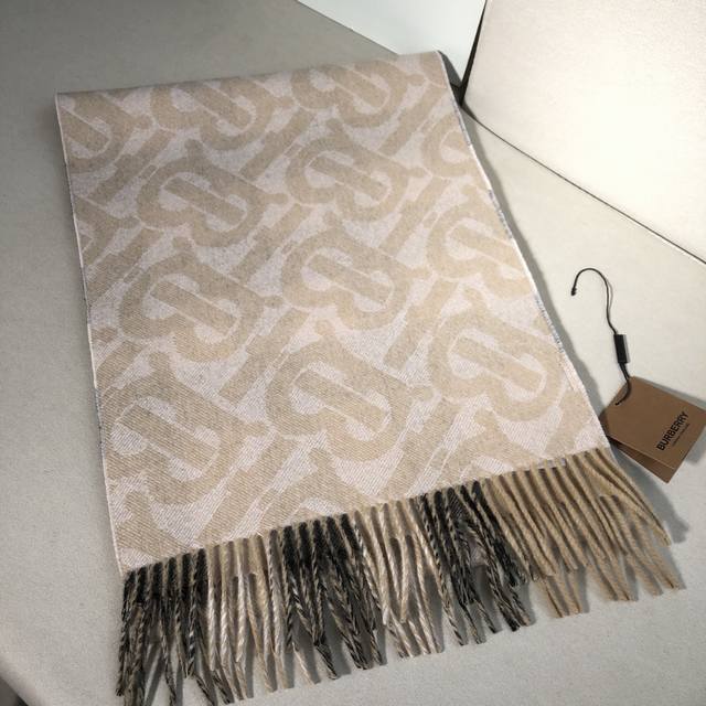 Product Name: Check Monogram Fabric: Cashmere Size: 36*200 Color: Apricot With