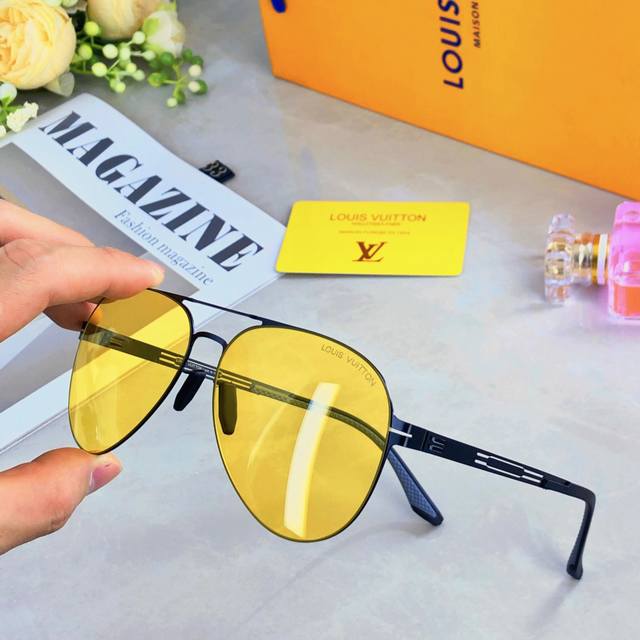 Louis Vuitto* classic cycling toad mirror nylon photochromic night vision goggle