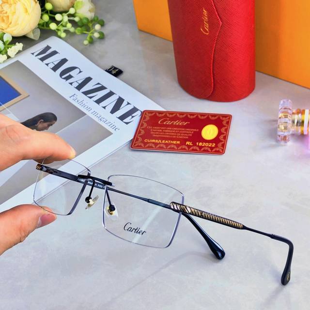 Cartie*Business men can wear myopia glasses with blue light protection, simple a