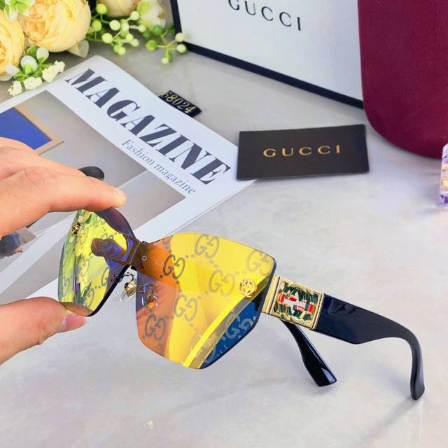 Gucci* Internet celebrity style 2025 new women's frameless high-quality comforta