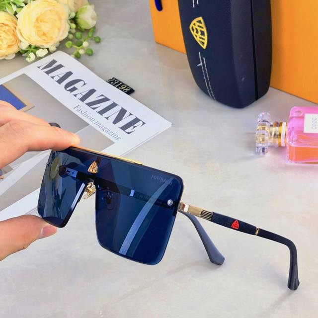 Maybac*2025 Large frame square sunglasses fashion glasses celebrity star same st