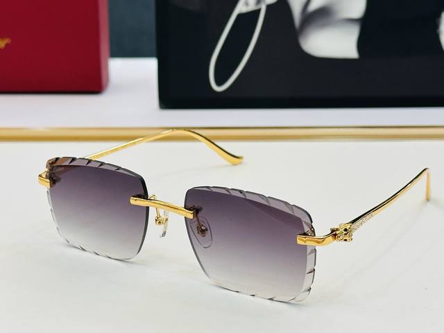 Original Cartie* sunglasses Ct01588O Size: 57 mouth 19-143 Electroplating craft