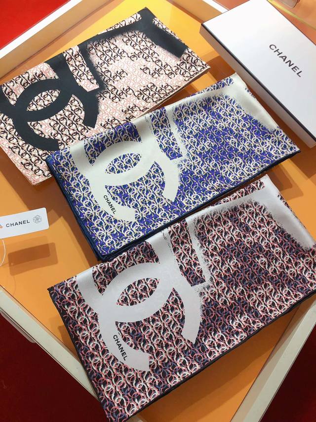Scc2345 Original Chanel 90cm silk square scarf, made of top-grade twill silk wit