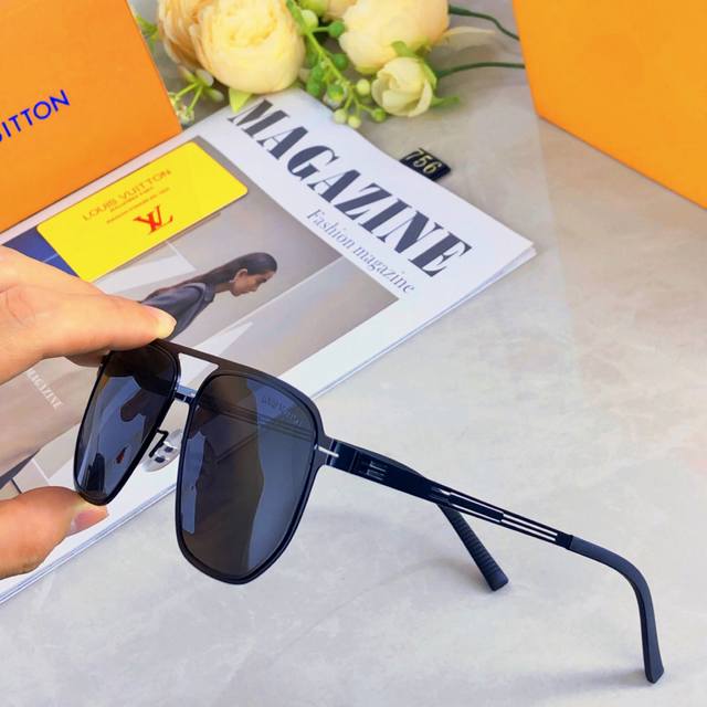 Louis Vuitto*2025 new men's high-definition nylon polarized sunglasses versatile