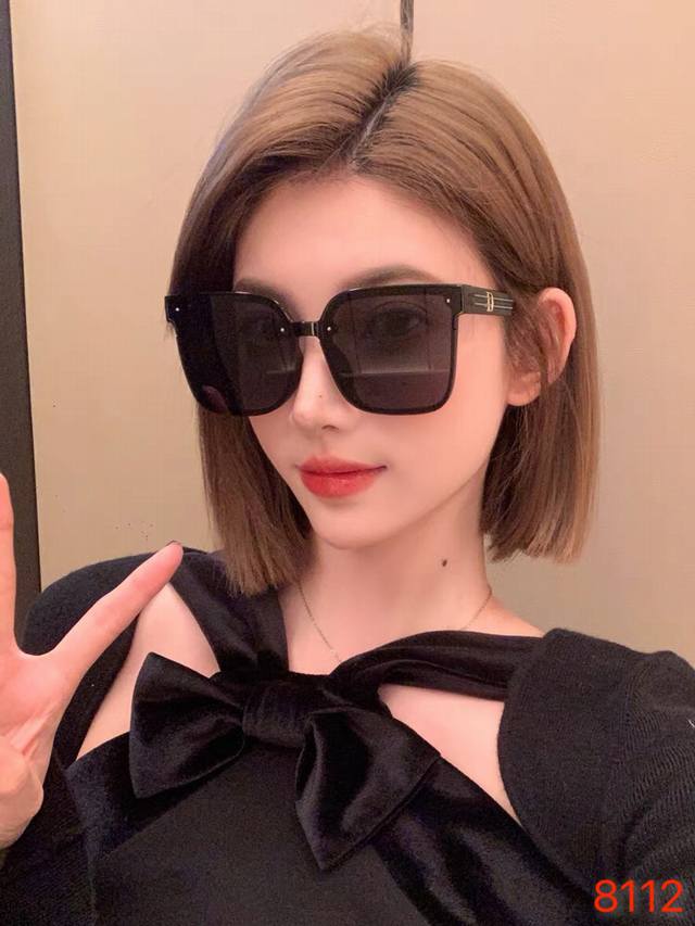 Dio*2025 new sunglasses for women retro Korean style square large face fashion a