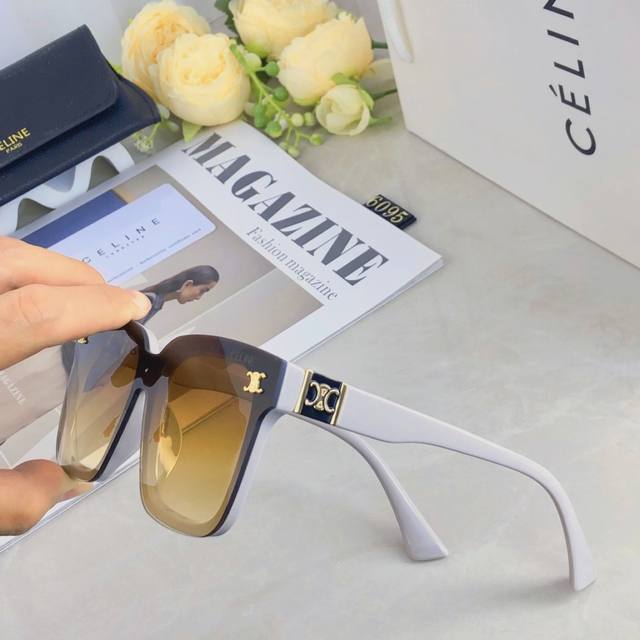 Celin*Arc de Triomphe square women's sunglasses personality sunshade net red boo