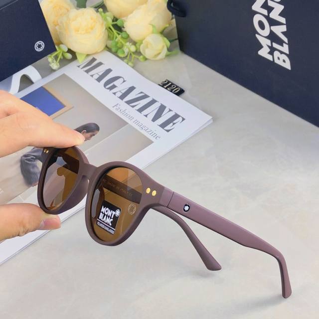 Mont Blan*High quality personality classic retro polarized sunglasses for men an