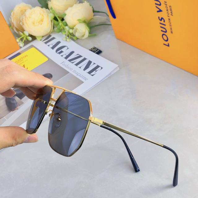 Louis Vuitto* Aviator polarized sunglasses for men, fishing and driving, persona