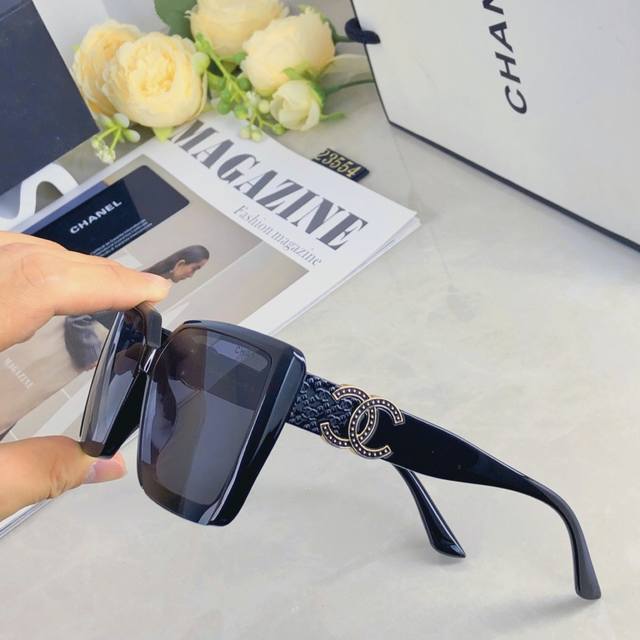 Chane* new glasses women's Korean version sunglasses Internet celebrity high-end