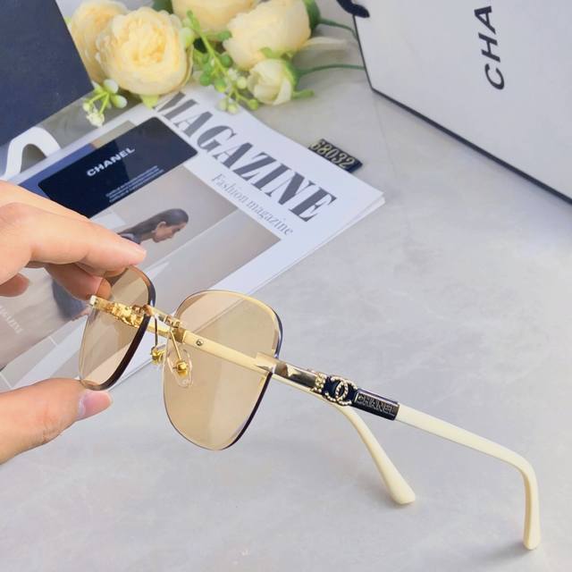 Chane* new frameless fashion women's nylon sunglasses, small frame sunglasses fo