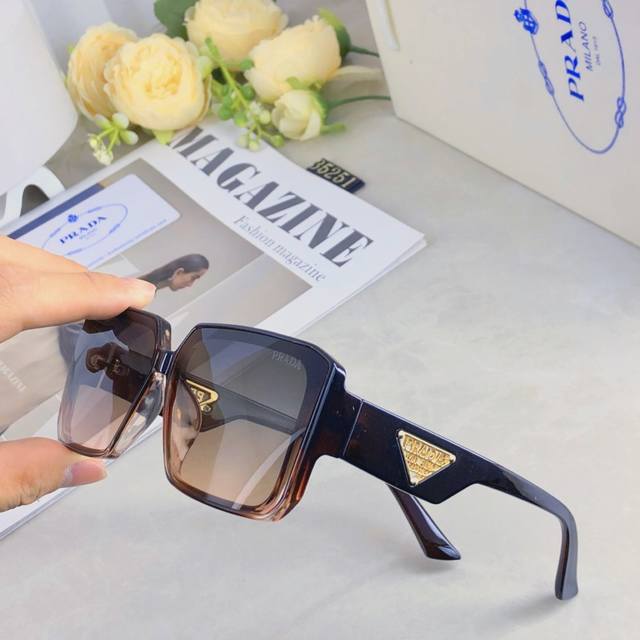 prad*2025 new European and American party fashion men and women sunglasses high-