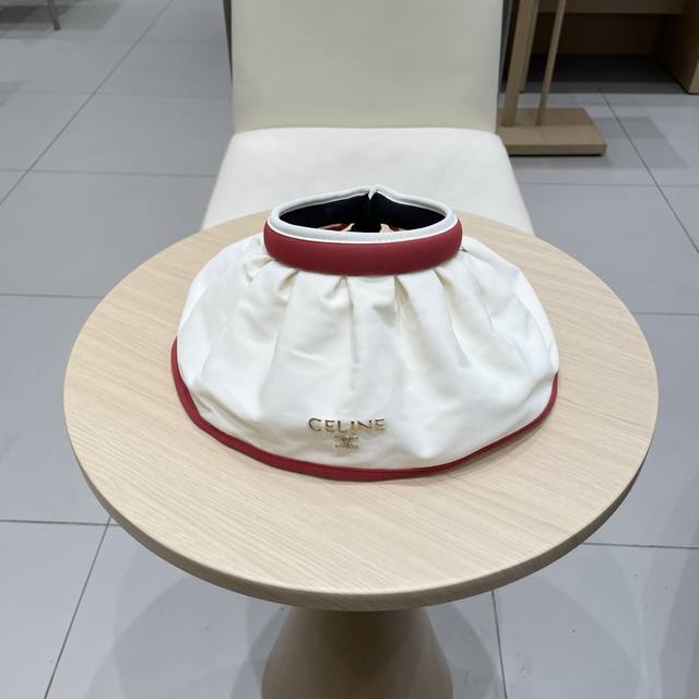 Celine Celine outdoor sun hat summer sun protection shell hat large brim sun vis