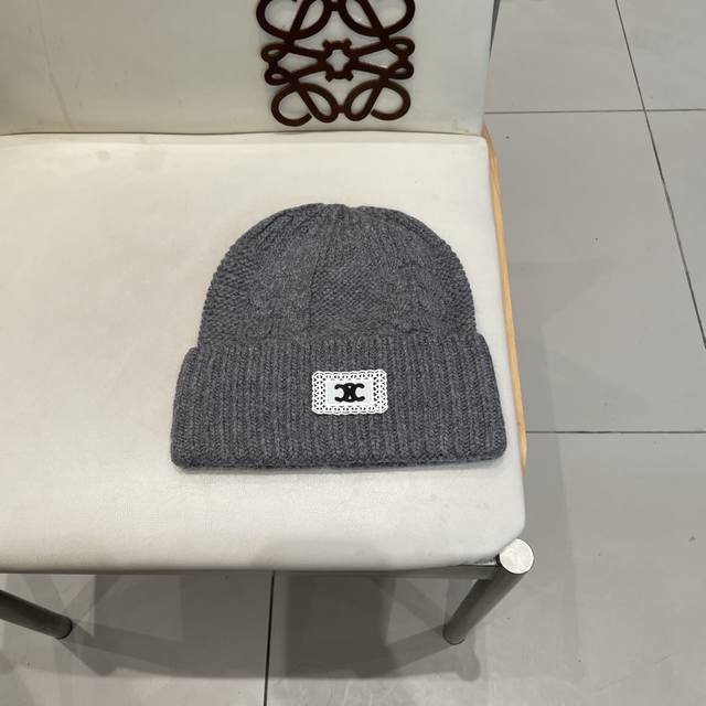 Celine hat women's winter 70 wool + 30 rabbit fur hat face small ear protection