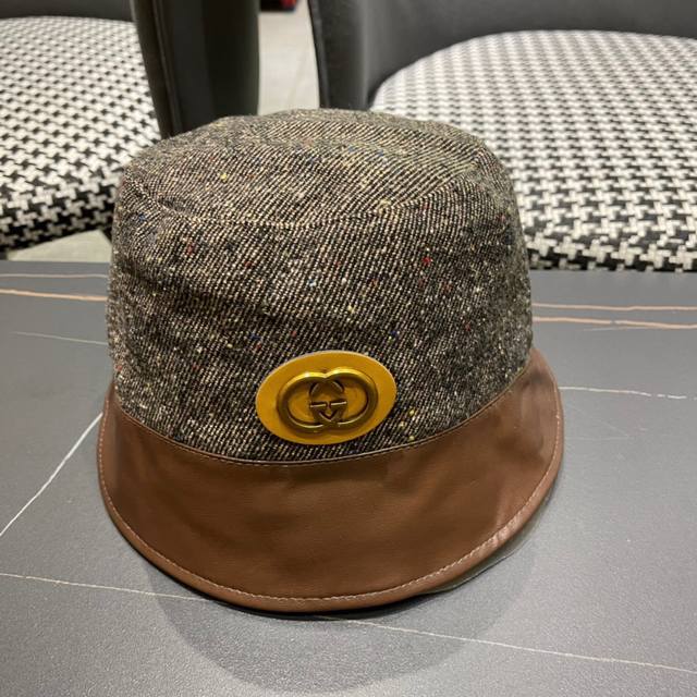 Gucci autumn new bucket hat, very exquisite craftsmanship, high-end atmosphere a