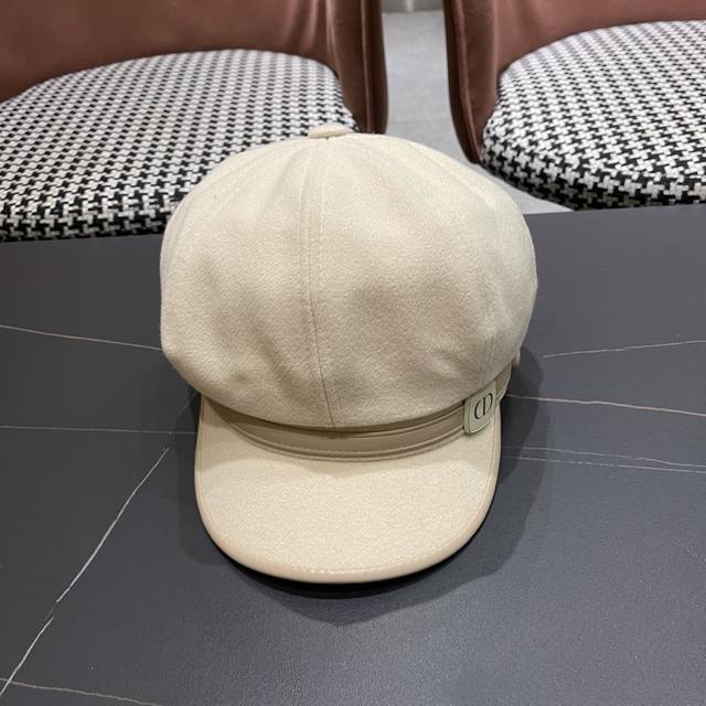 Dior Dior beret autumn and winter 2025 new Japanese octagonal hat shows the face