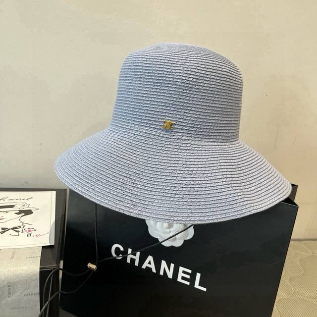 Celine new straw hat, head circumference 57cm