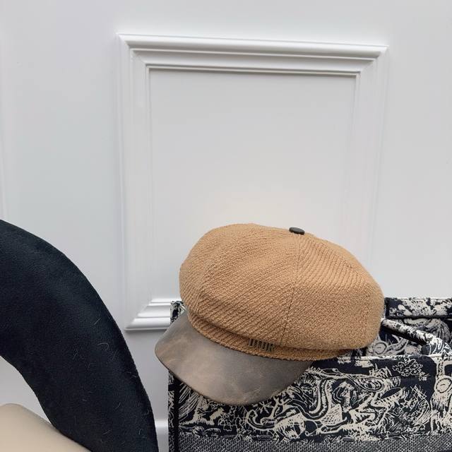 Dior classic octagonal hat thick fabric with good texture ~