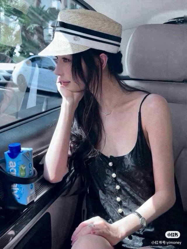 Chanel peaked military cap, sun hat, head circumference 57cm