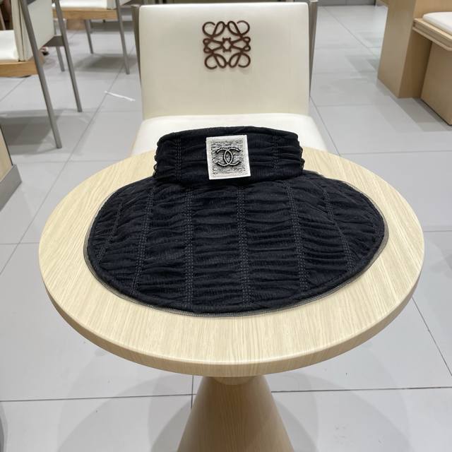 Chanel Chanel 2025 new spring and summer Korean version mesh plaid sun hat women