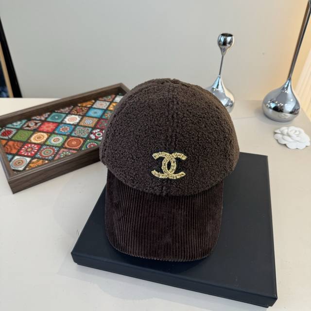 Chanel Chanel new peaked cap, woolen hat, head circumference 57cm adjustable