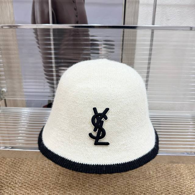 Running volume Ysl~New wool bucket hat wool knitted bucket hat, new autumn and w