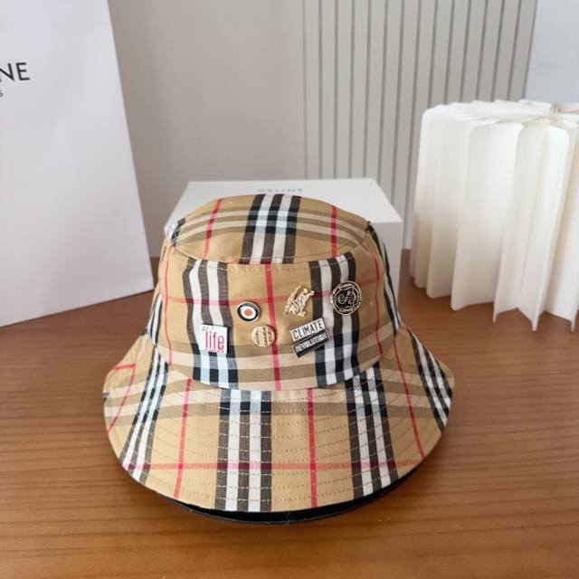 Burberry classic popular single product classic bucket hat super quality