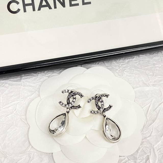 Chanel earrings are hot sellers! New arrival! Chan 24 distressed vintage silver