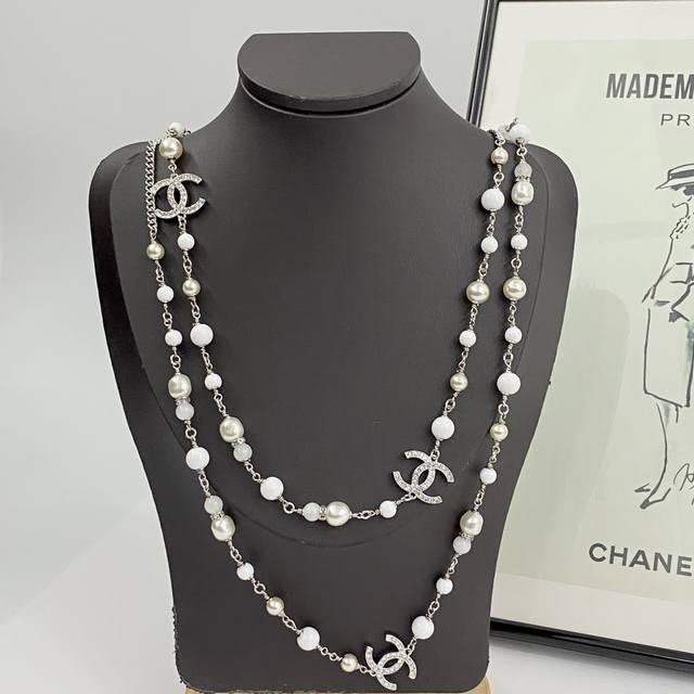 Chanel's hot-selling necklace is back! Chan 24 diamond-studded silver and white