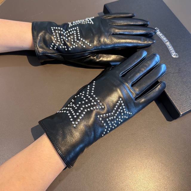 2025 Chrome Hearts new Gypsophila exclusive first touch-screen gloves, original