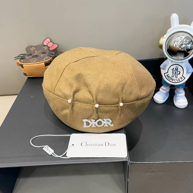 Dior Dior counter new wool beret, high-end custom, goddess must have, head circu