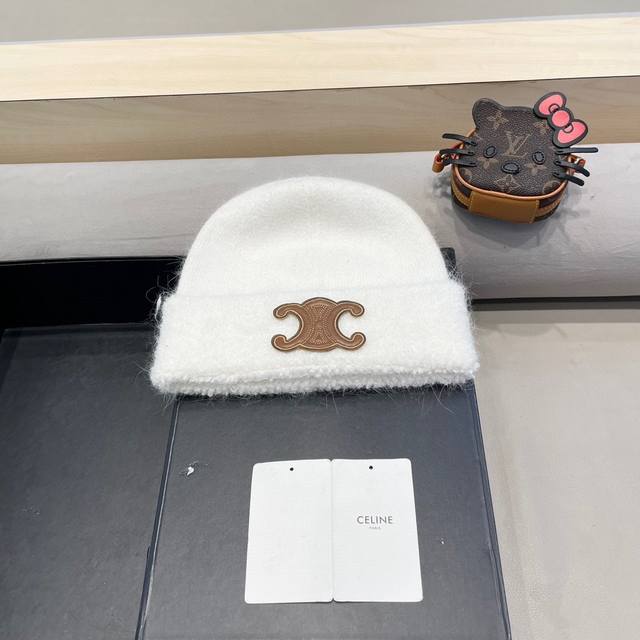 Celine Celine new small head circumference warm wool hat female autumn and winte