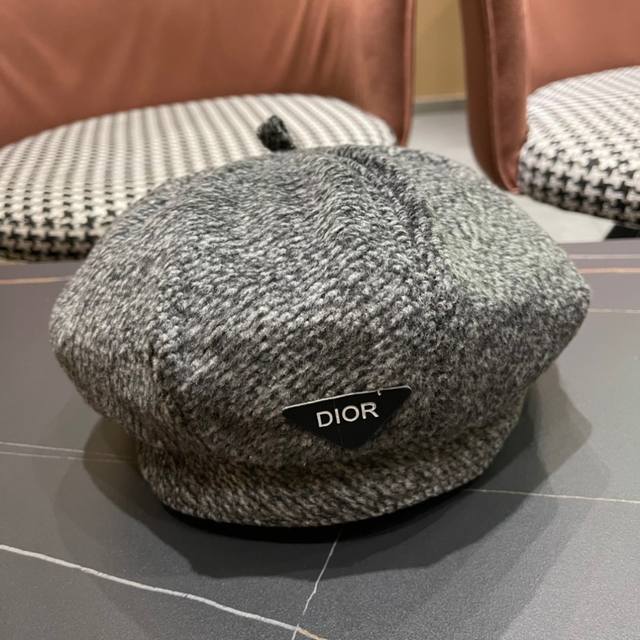 Dior American niche design brand versatile painter hat beret hat female spring a