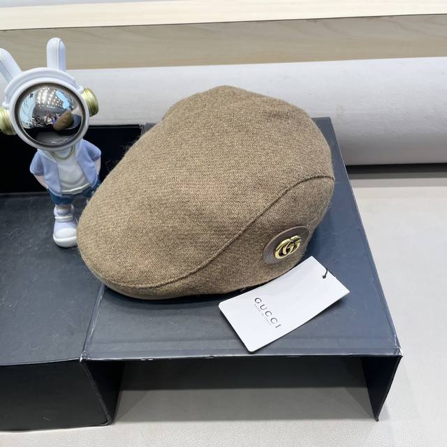 Gucci Qianjin hat women's Korean version autumn and winter woolen material versa