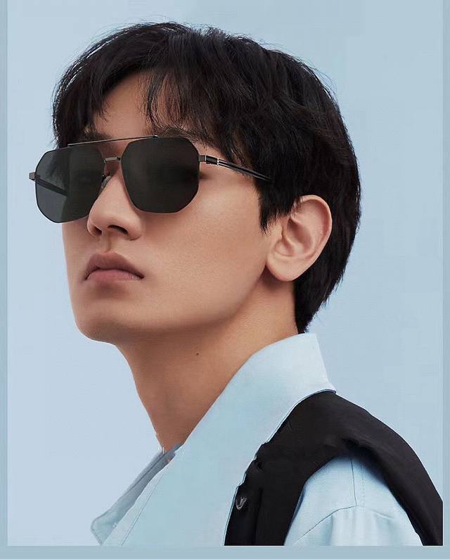 Gucci men's colorful aviator polarized sunglasses Material: HD nylon thickened c