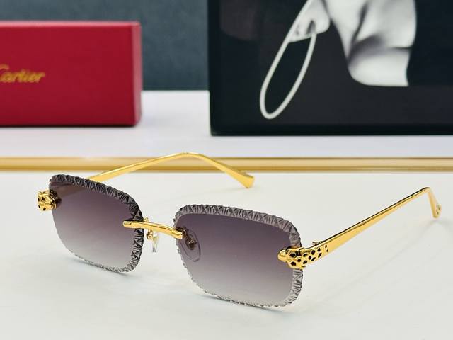 Original Cartie* sunglasses Ct0830S Size: 58 mouth 17-143 Electroplating crafts