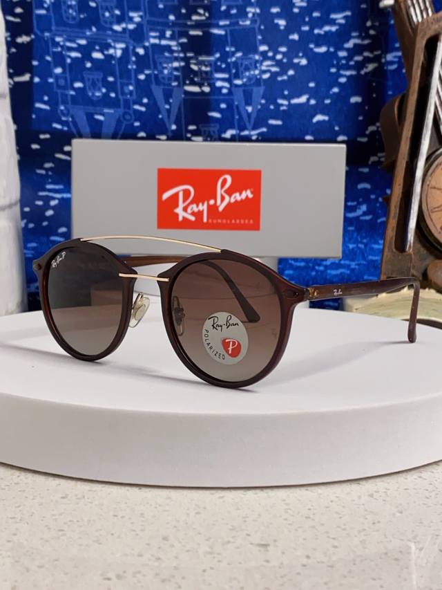 Rayban 2025 European and American fashion men and women round frame double beam