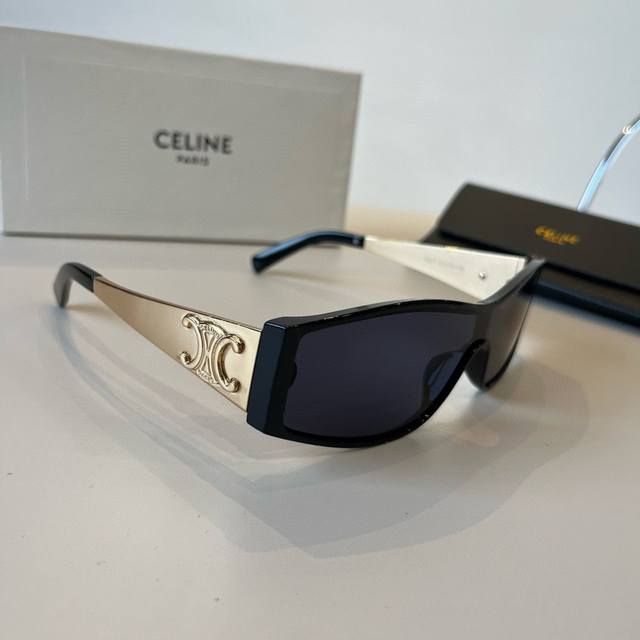 Celine 40283 Metal Arc de Triomphe Series Mask