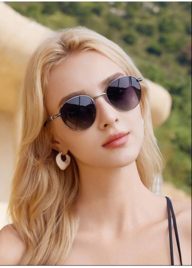 Louis Vuitto* New Light Style Sunglasses Fashion Men's and Women's Round Frame H