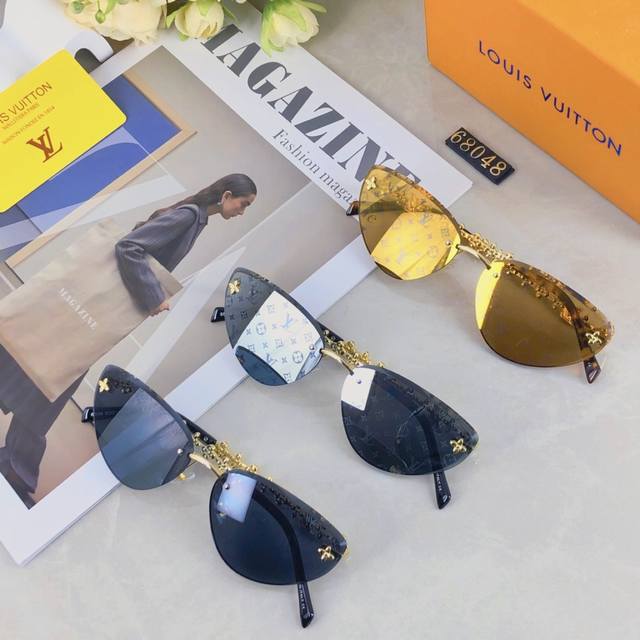 Louis Vuitton 2025 European and American luxury women's frameless slimming versa