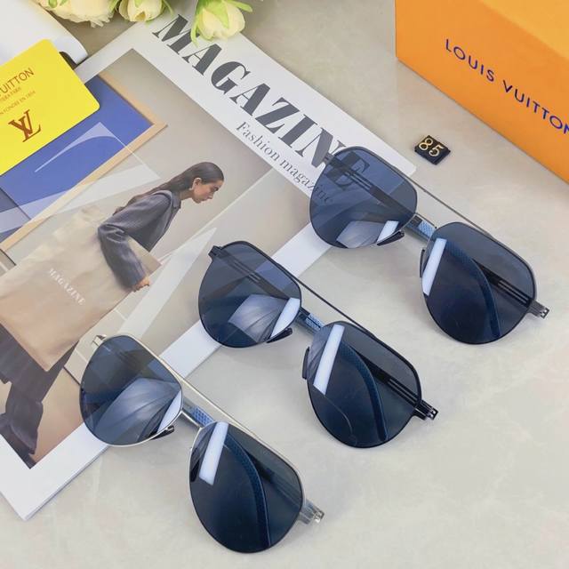 Louis Vuitton summer new polarized sunglasses men's European and American double