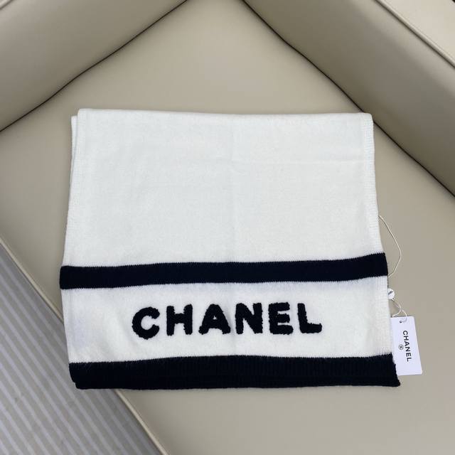 Ch Terry scarf 100% cashmere scarf 190*50cm The texture of pure cashmere is soft