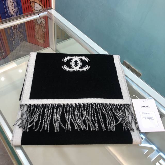 Chanel 24B three colors, new wool scarf original craftsmanship counter purchase