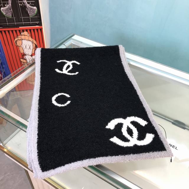 New color ~ Chanel diamond letter 30*180cm 49.7% cashmere 46.6% wool 13.7% silk