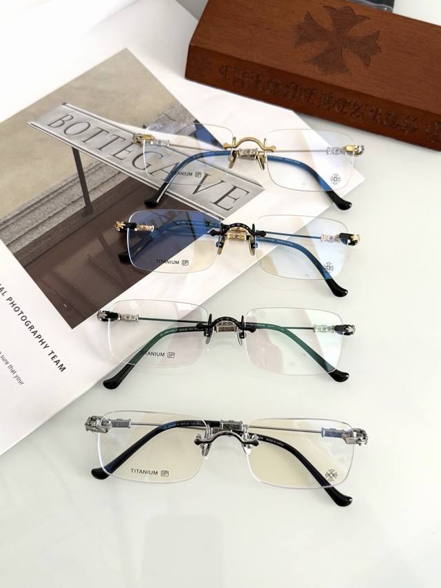 Titanium! Chrome Heart borderless gold wire rack pills III Size: 55-20-145