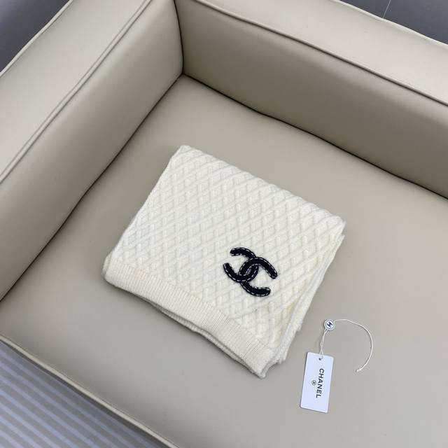 Chanel classic diamond pattern design with double C classic new cashmere knitted