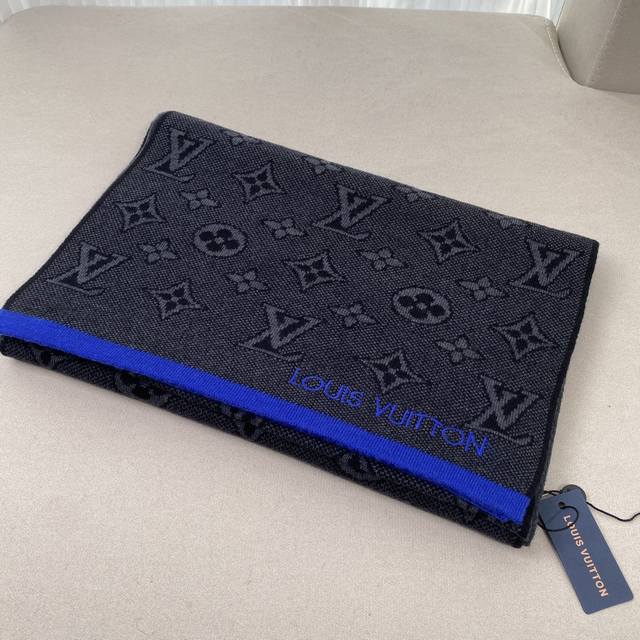 Louis Vuitto* Men's Scarf My Monogram Eclipse Men's Scarf is made of rich, soft