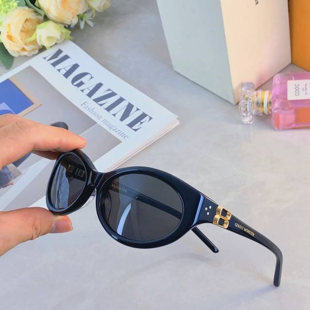 Gm futuristic fashion headband sunglasses women's sports goggles curved plate an