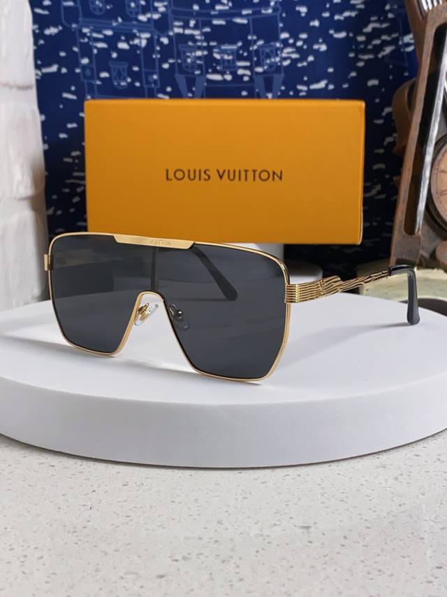 Louisvuitton 2025 new Lv European and American high-end men's square frame one-p
