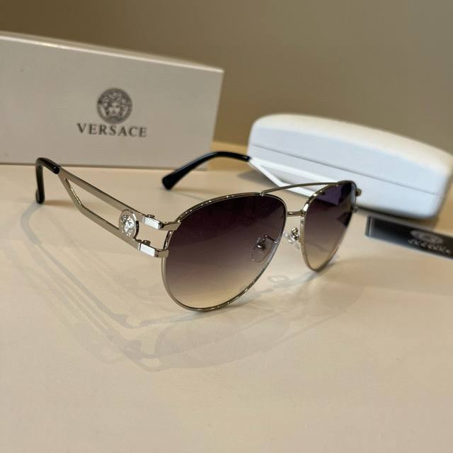 Versace European and American style fashion sunglasses, men's polarized glasses,